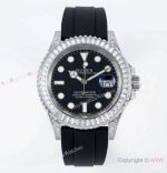 JVS Factory Rolex Yacht-Master 42 Cal.3235 Clear Baguette Bezel watch Super Clone